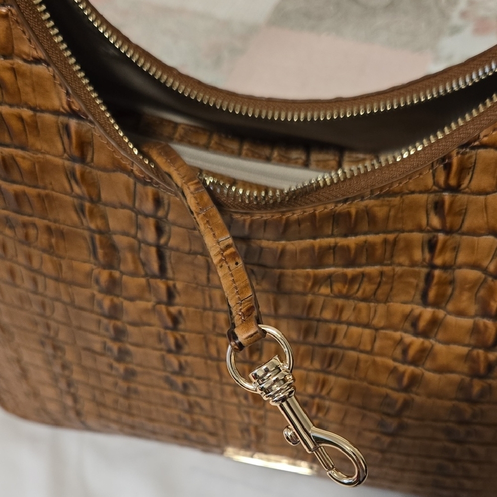 BRAHMIN TABITHA Shoulder Bag In LUGGAGE BROWN LEONTYNE. NWT - Picture 15 of 15